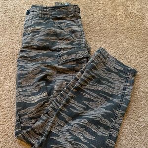 Straight leg camo cargo pants